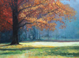 Czeslaw Gorski - Herbst im Park 1 - Ölgemälde